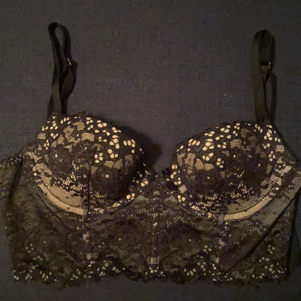 Longline Victoria’s Secret Black Bra 34B